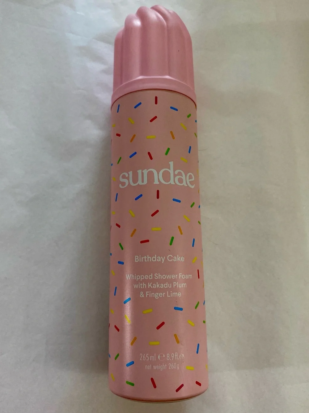 Sundae Birthday Cake Whipped Shower Foam